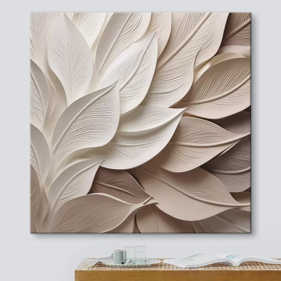 Tablouri Frunze abstracte, ilustrație plană s50261