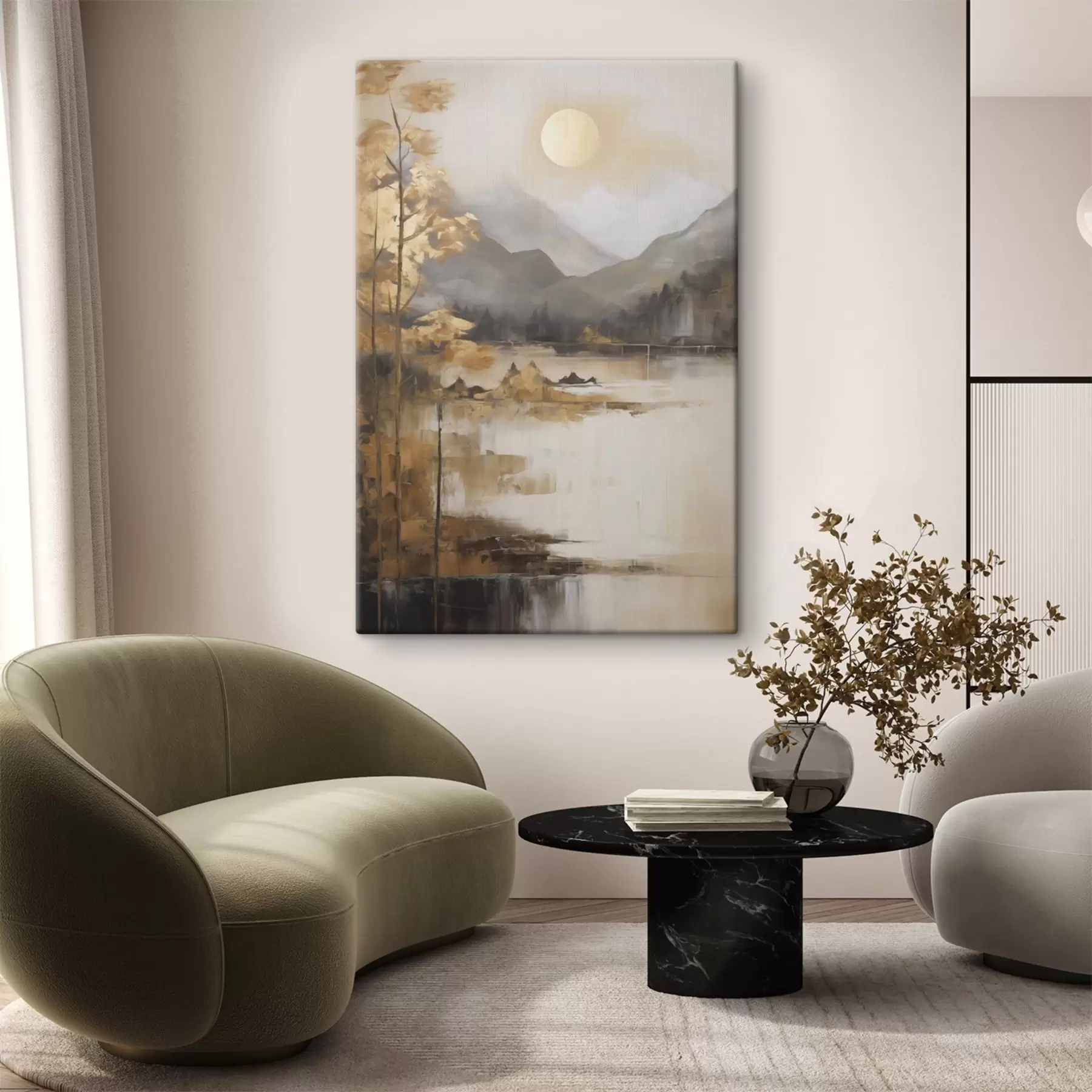 Tablouri Peisaj abstract, imitație de pictură s50273