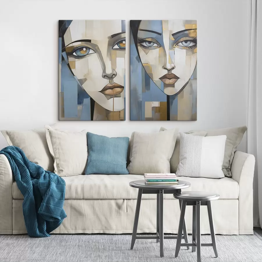 Tablouri Chip abstract, imitație de pictură m30859