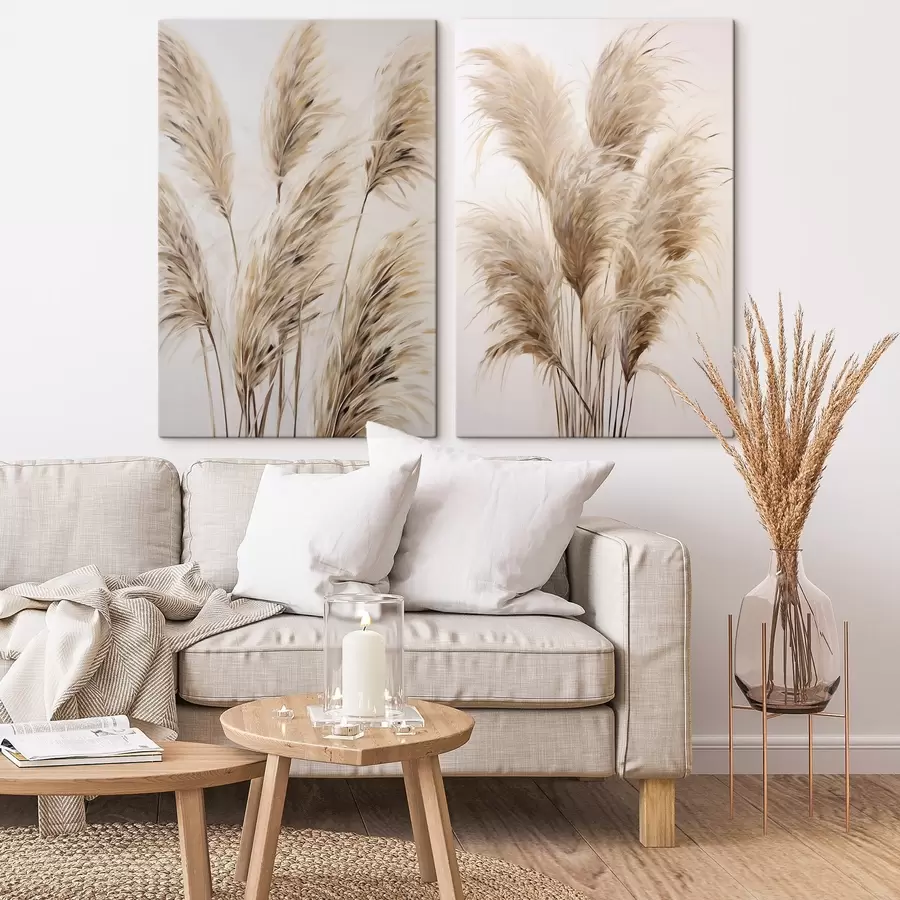 Tablouri Ramuri de pampas, pictură în imitație m30861
