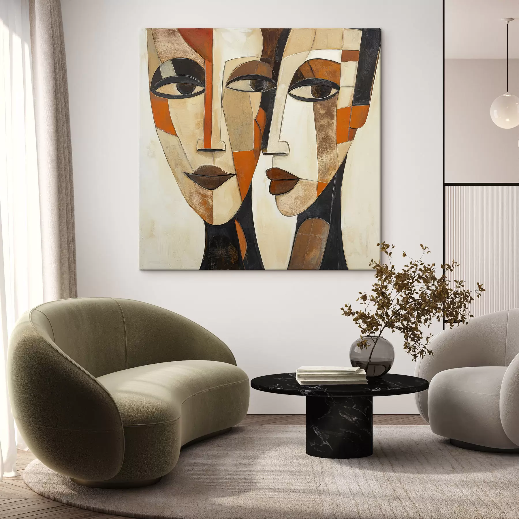 Tablouri Fețe geometrice s50351
