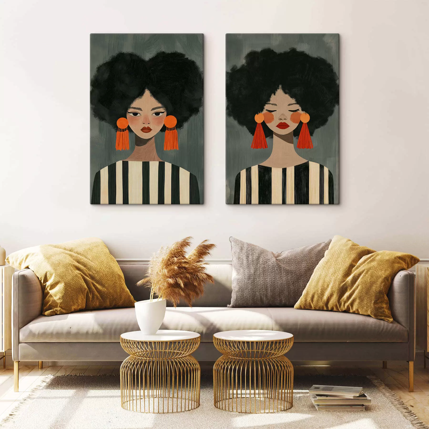 Tablouri Fete afro m30882