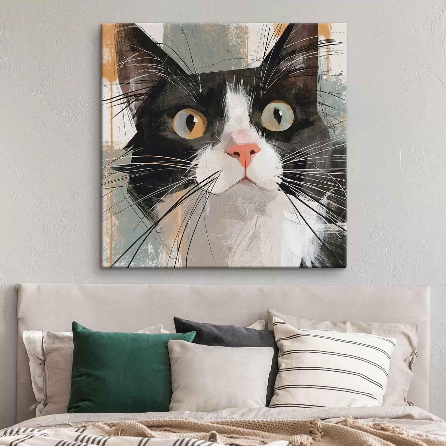 Tablouri Un portret abstract al unei pisici s50165