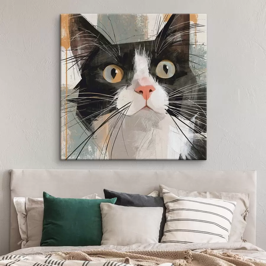 Tablouri Un portret abstract al unei pisici s50165