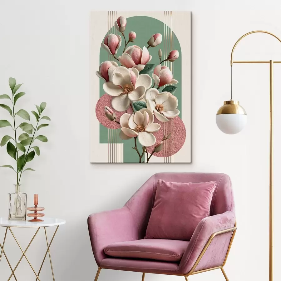 Tablouri Abstracție cu magnolie  s50167