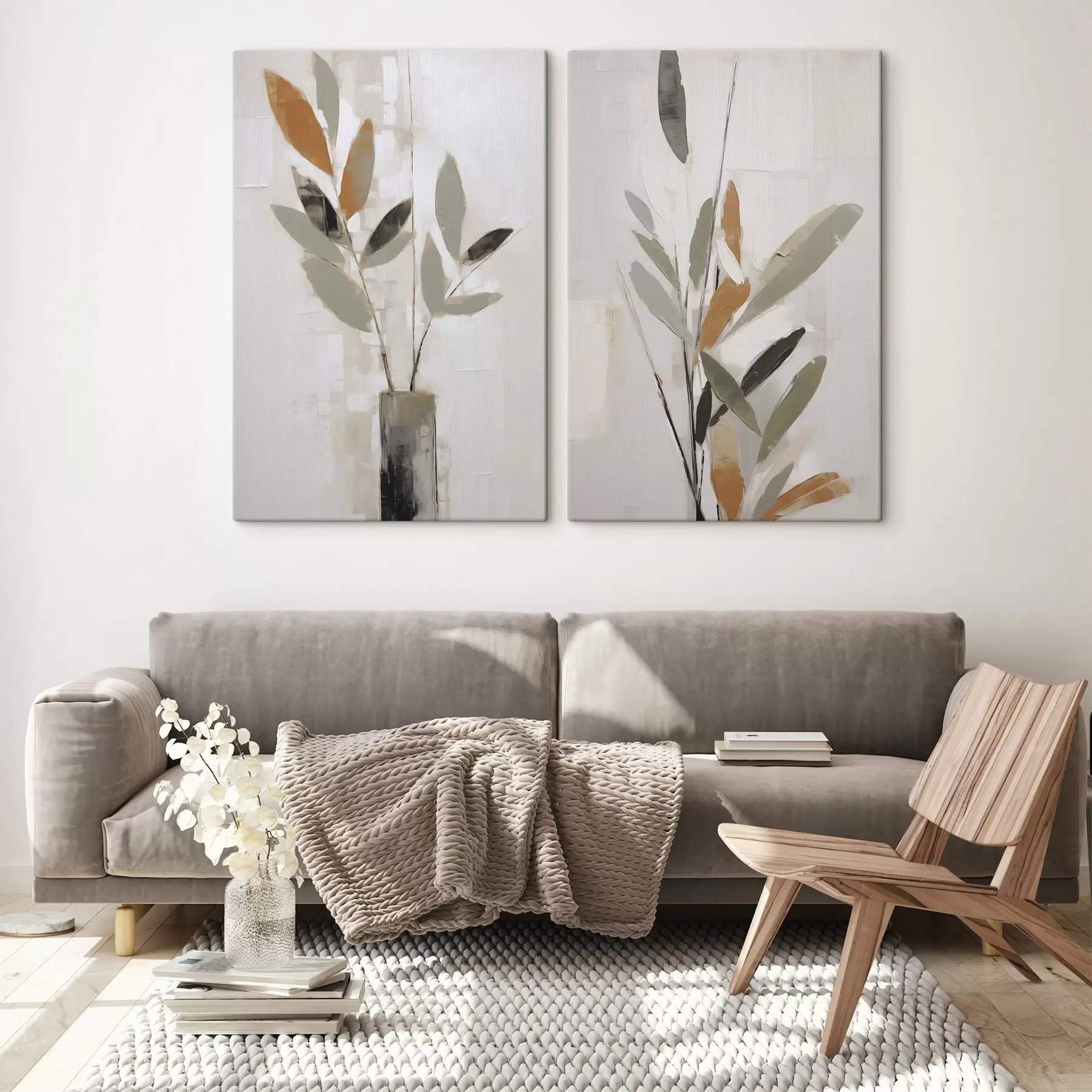 Tablouri Ramuri abstracte, imitație de pictură m30894