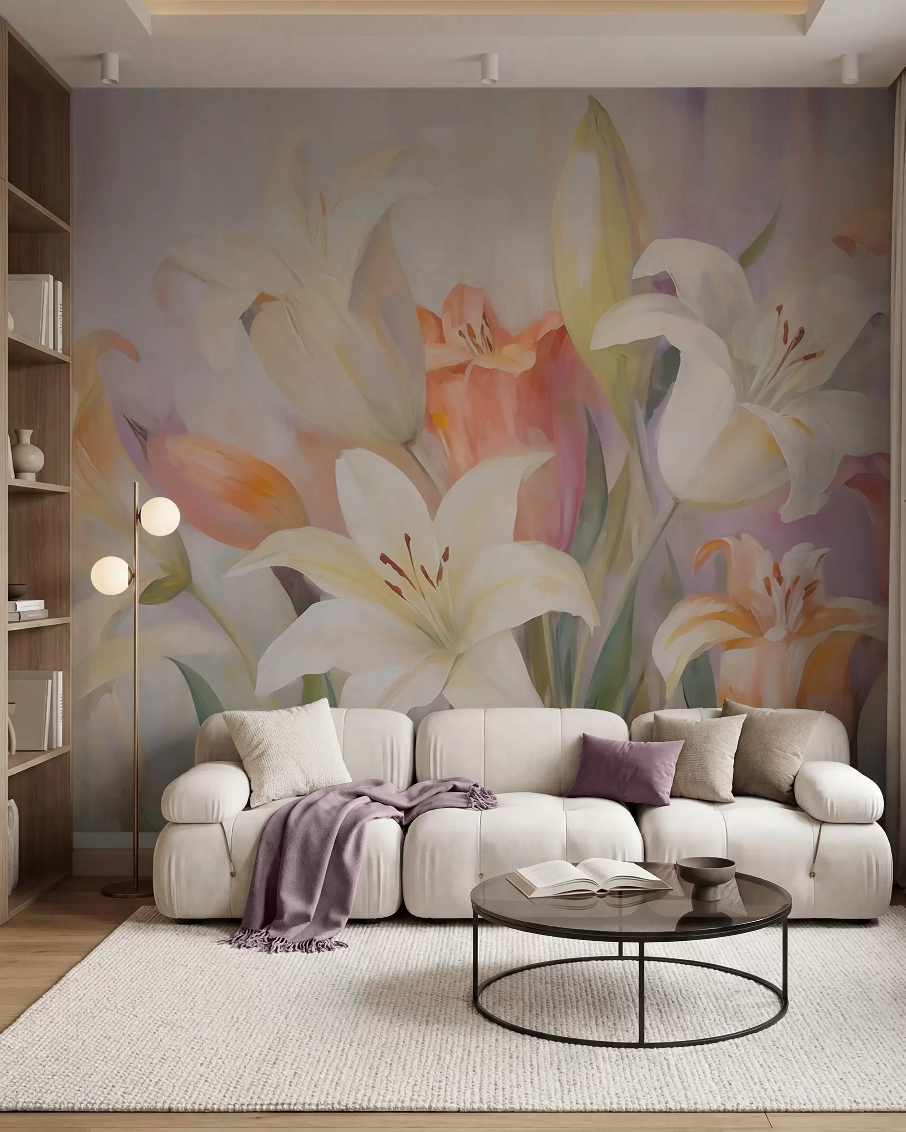 fototapet Crini în pastel w05878
