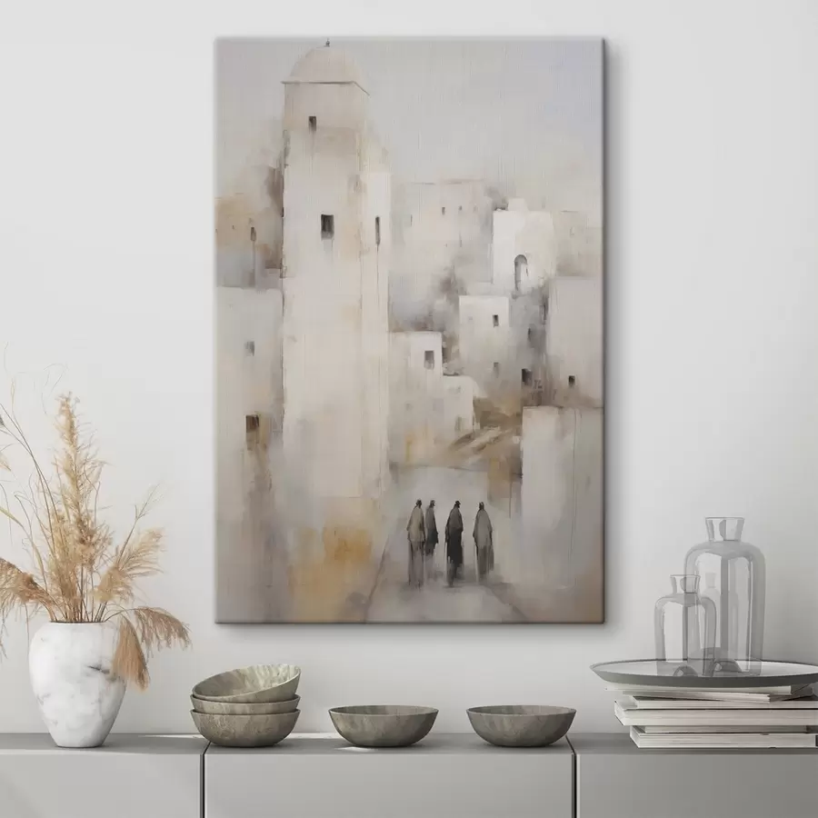 Tablouri Oraș abstract antic, imitație de pictură s50409