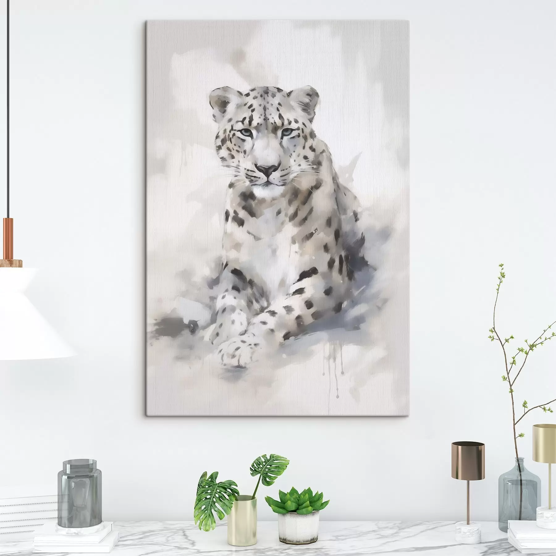 Tablouri Leopard, pictură în imitație s50413
