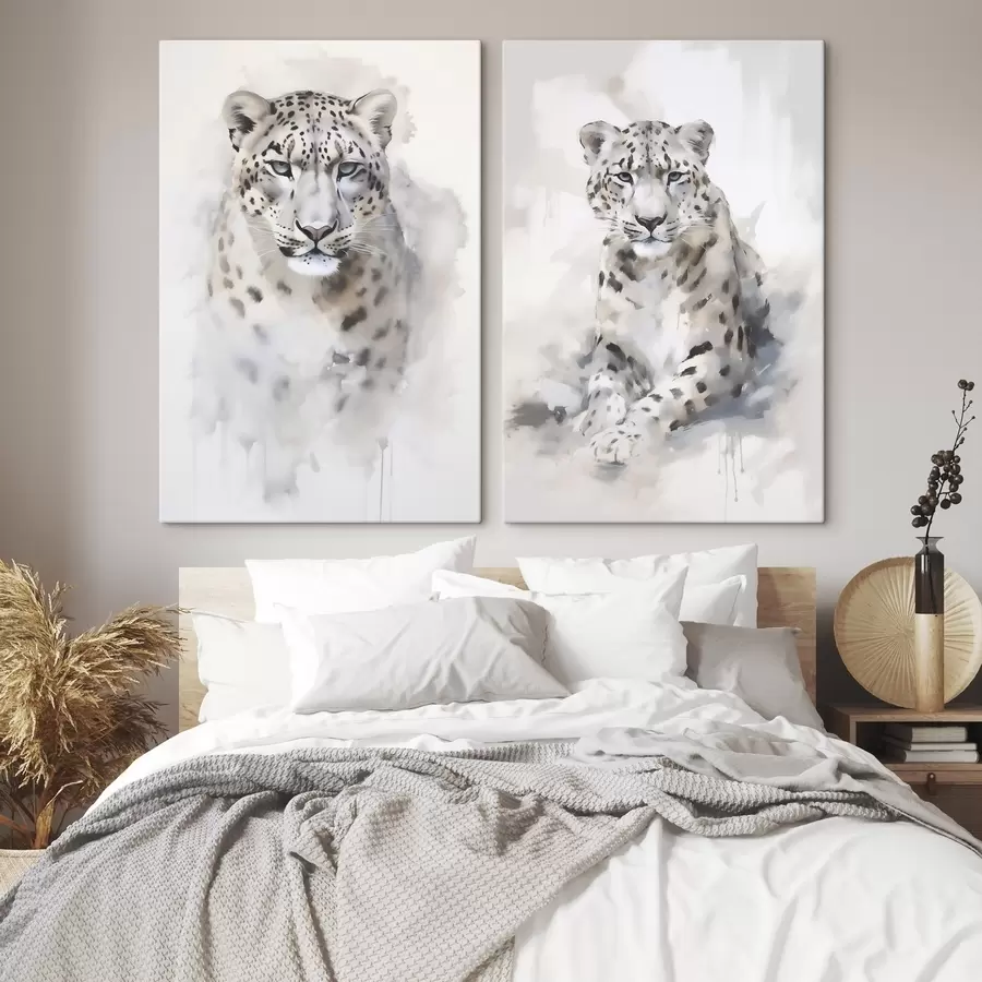 Tablouri Leopard, pictură în imitație m30911