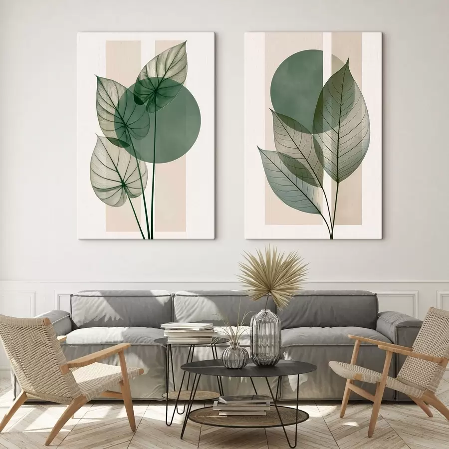 Tablouri Abstracție cu frunze delicate m30892