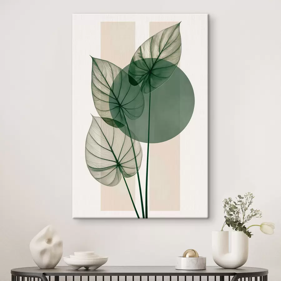 Tablouri Abstracție cu frunze delicate s50368