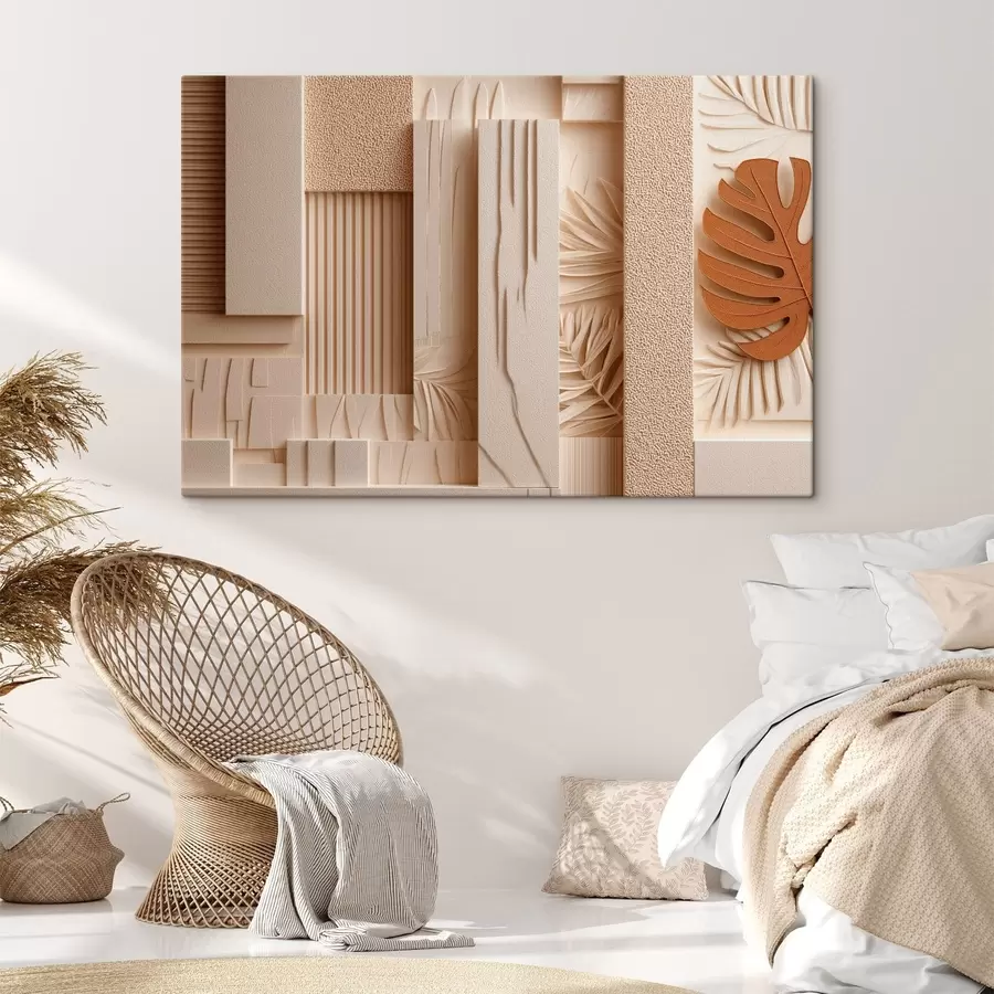 Tablouri Panouri decorative cu frunze tropicale s50441