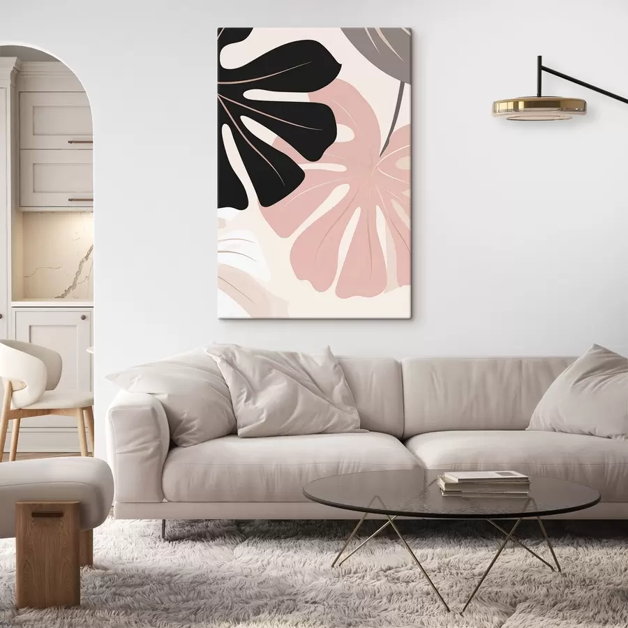 Tablouri Artă grafică cu frunze de Monstera s50392