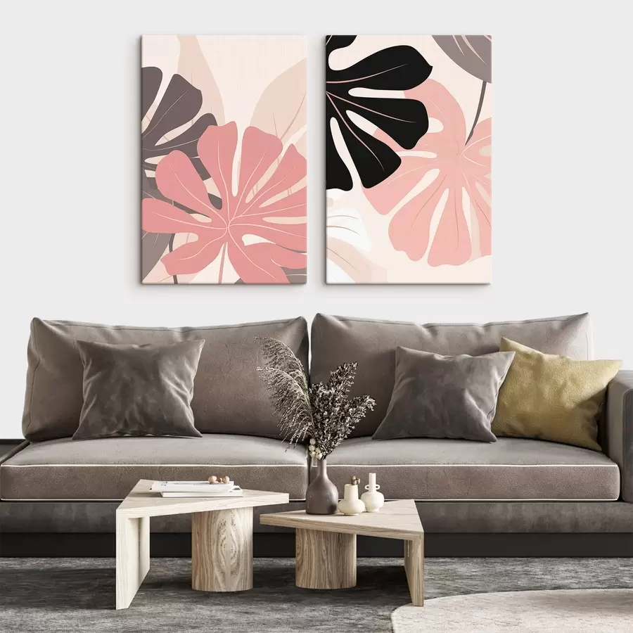 Tablouri Amestec tropical cu Monstera m30903