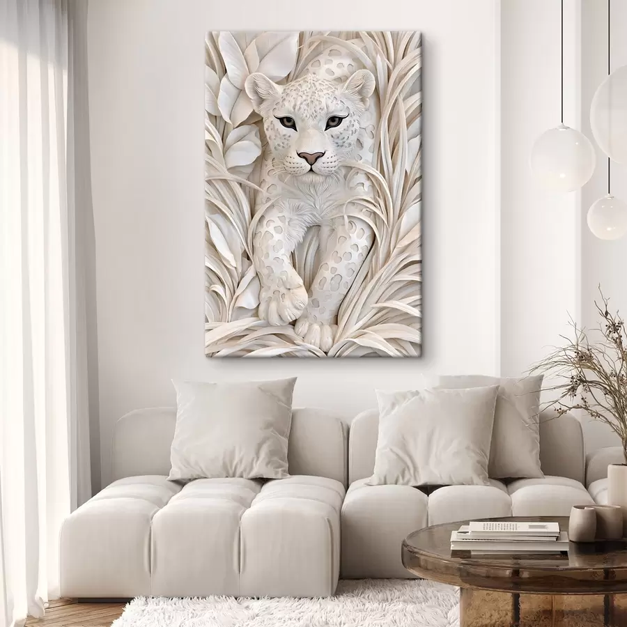 Tablouri Un leopard în stil basorelief s50514