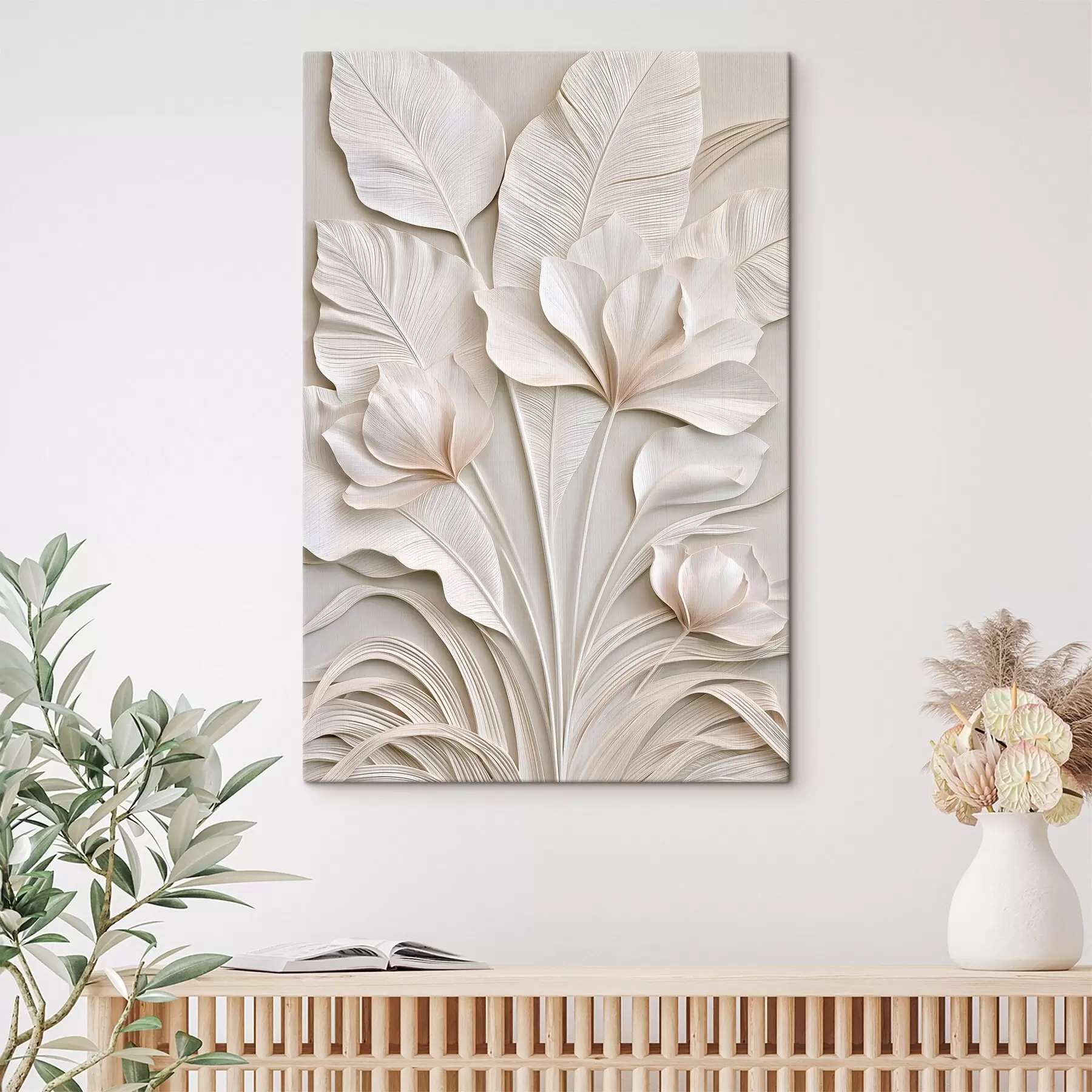 Tablouri Flori tropicale în stil bas-relief s50515