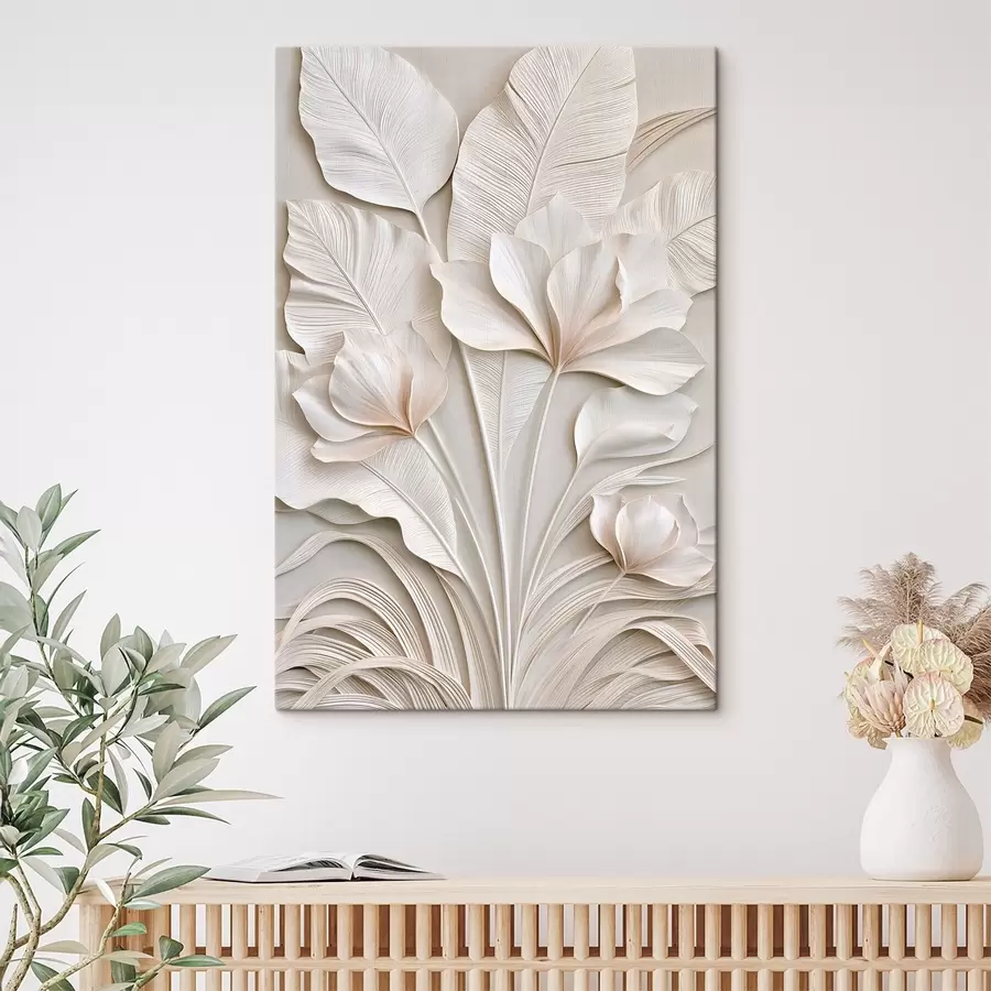 Tablouri Flori tropicale în stil bas-relief s50515