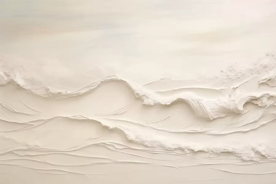 fototapet Valuri abstracte în nuanțe de crem deschis s50600