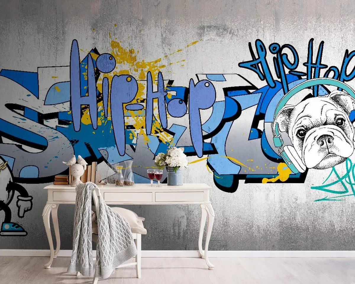 fototapet Albastru, azur și artă u35405