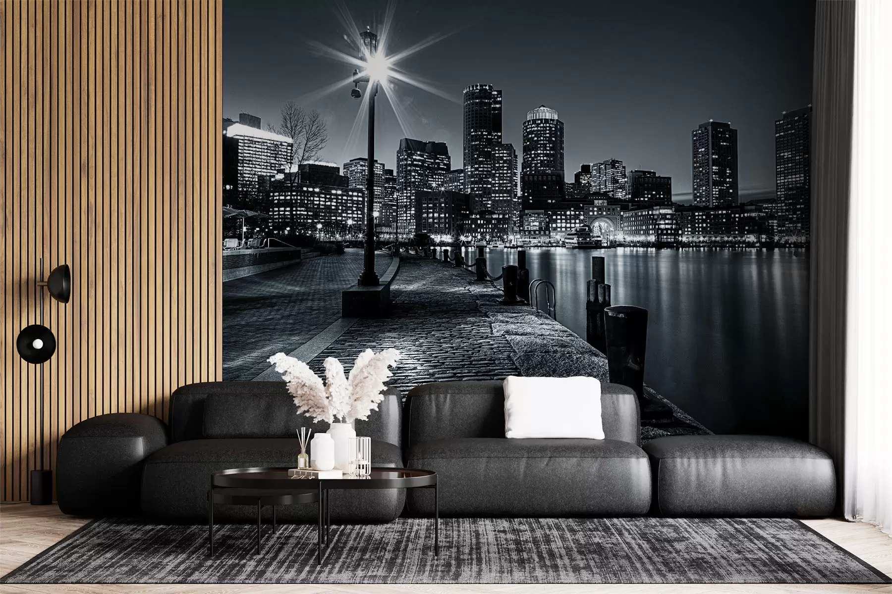 fototapet Clădire, apă și cer u54150