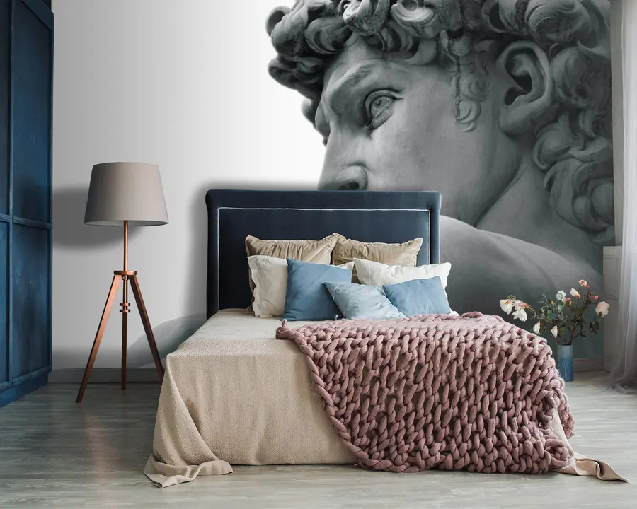 fototapet Nas, ochi și sculptură u57196