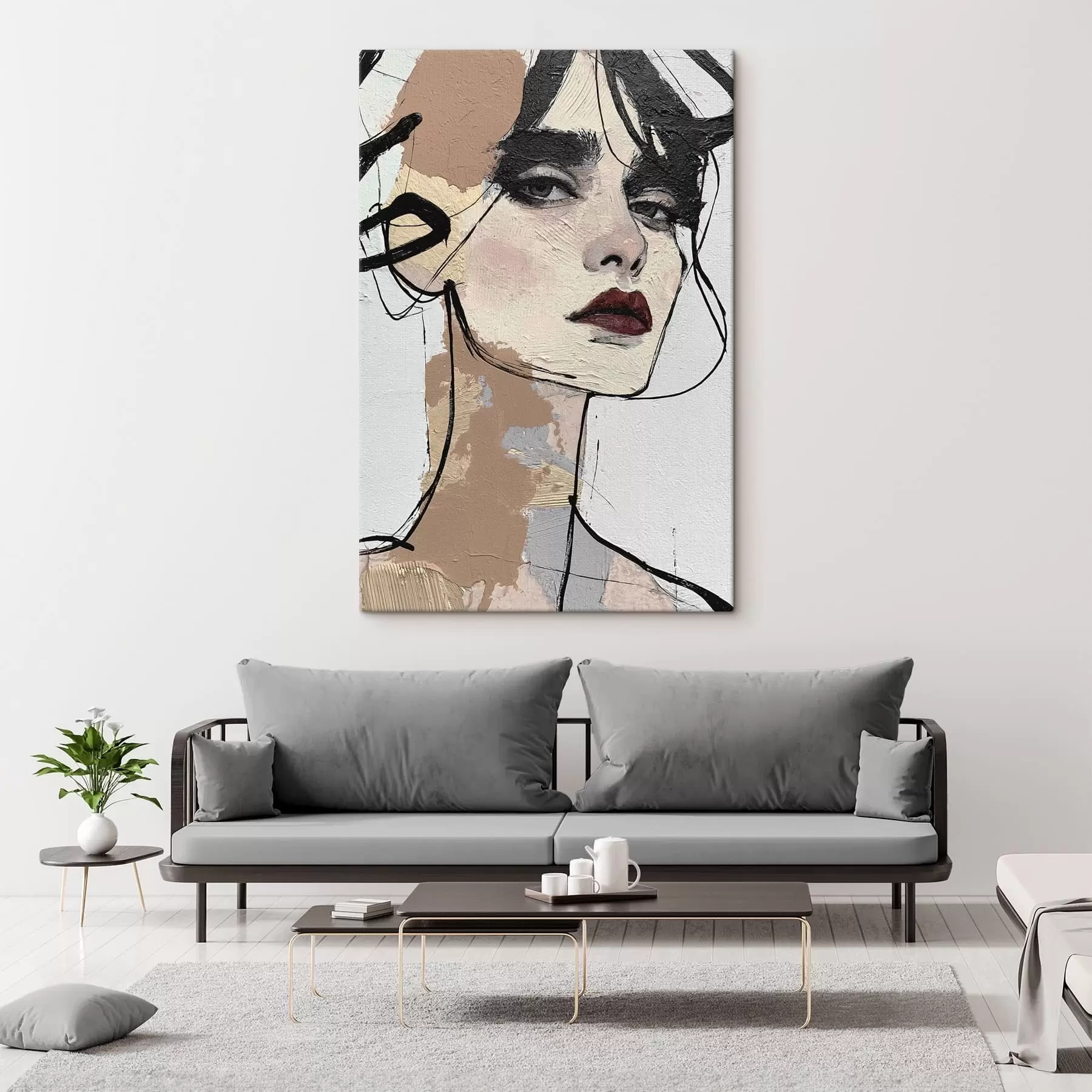 Tablouri Portret abstract al unei femei s50569
