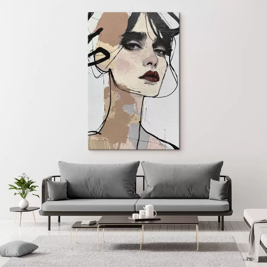 Tablouri Portret abstract al unei femei s50569
