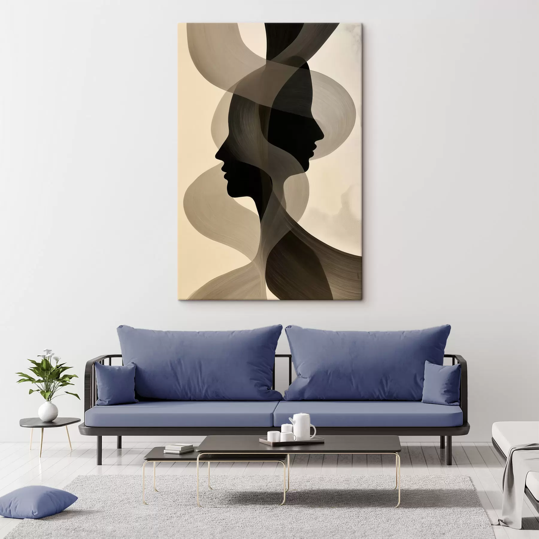 Tablouri Siluete abstracte de fețe s50698