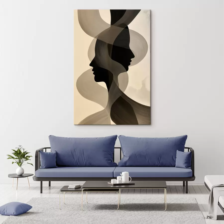 Tablouri Siluete abstracte de fețe s50698