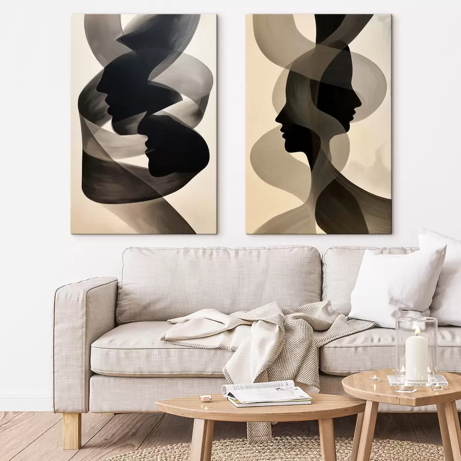 fototapet Fețe abstracte m30984