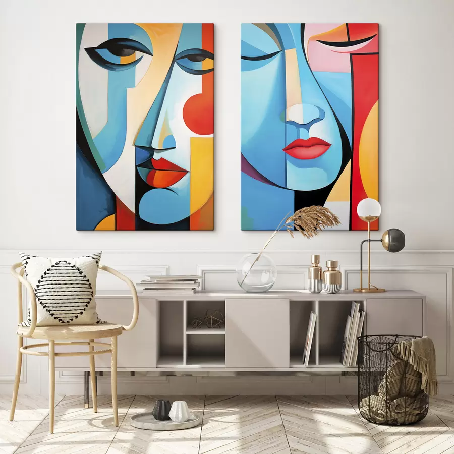 fototapet Fețe abstracte m30985