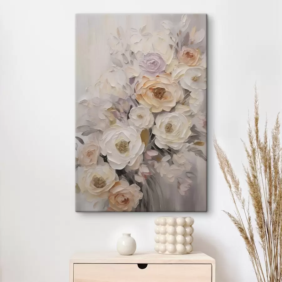 Tablouri Trandafiri abstracți, imitație a unui tablou s50766