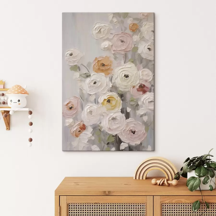 Tablouri Flori abstracte, imitație după un tablou s50765