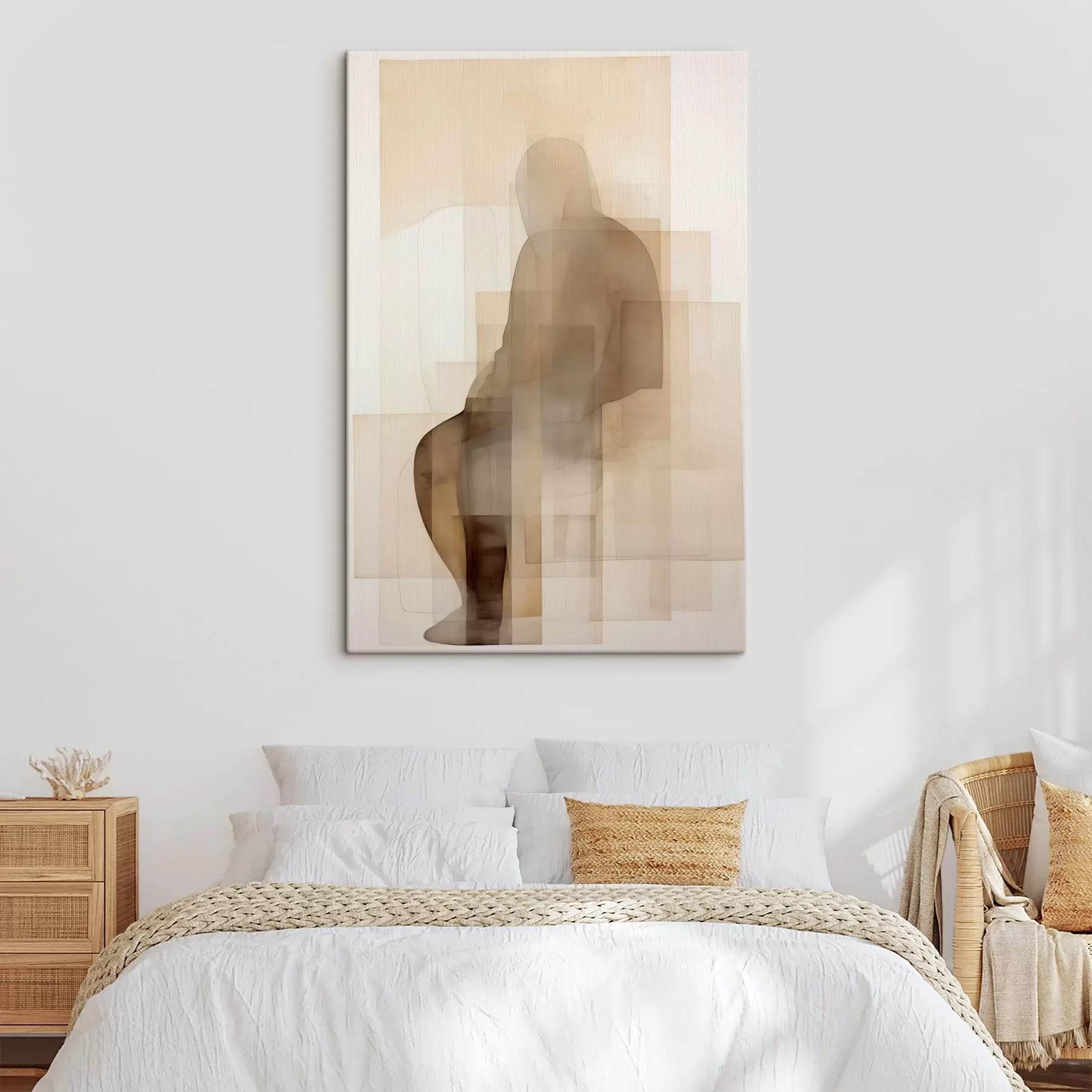 Tablouri Figură abstractă așezată, pictură în stil imitație s50769