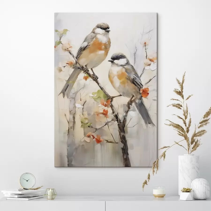 Tablouri Păsări abstracte, imitație după un tablou s50840