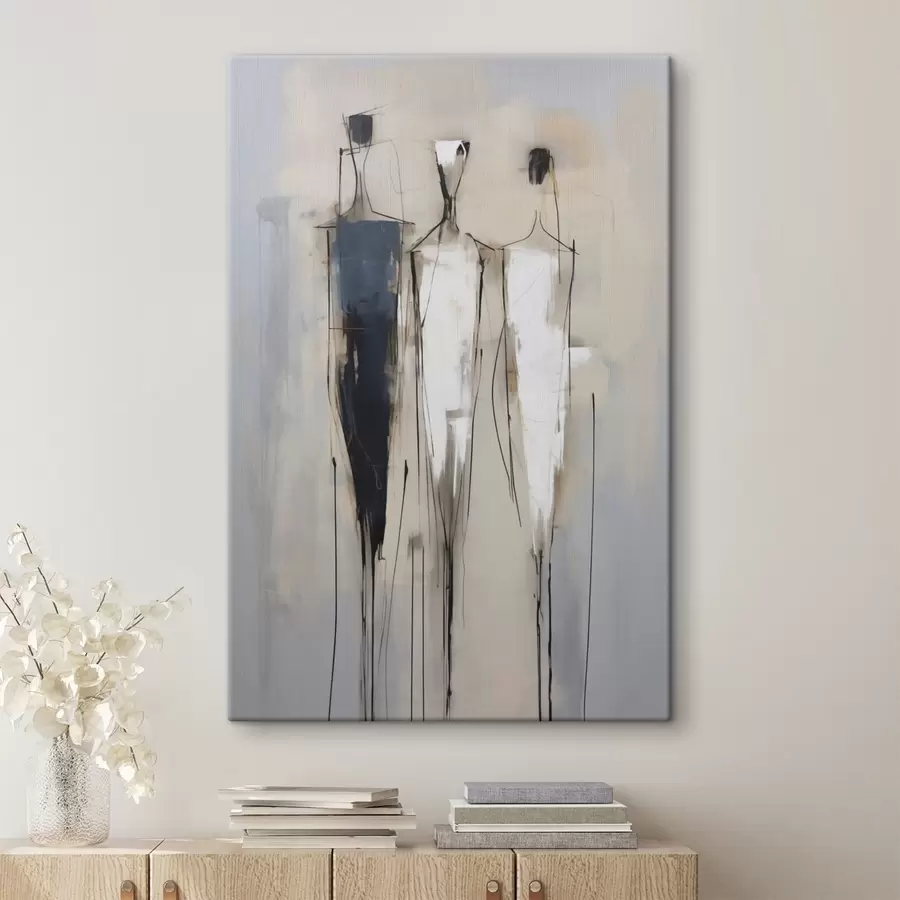 Tablouri Siluete abstracte, imitație de pictură s50849