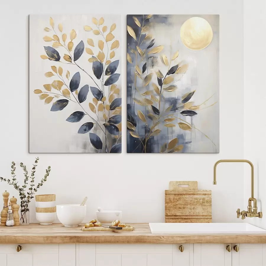 Tablouri Ramuri decorative, pictură în stil imitație m31024