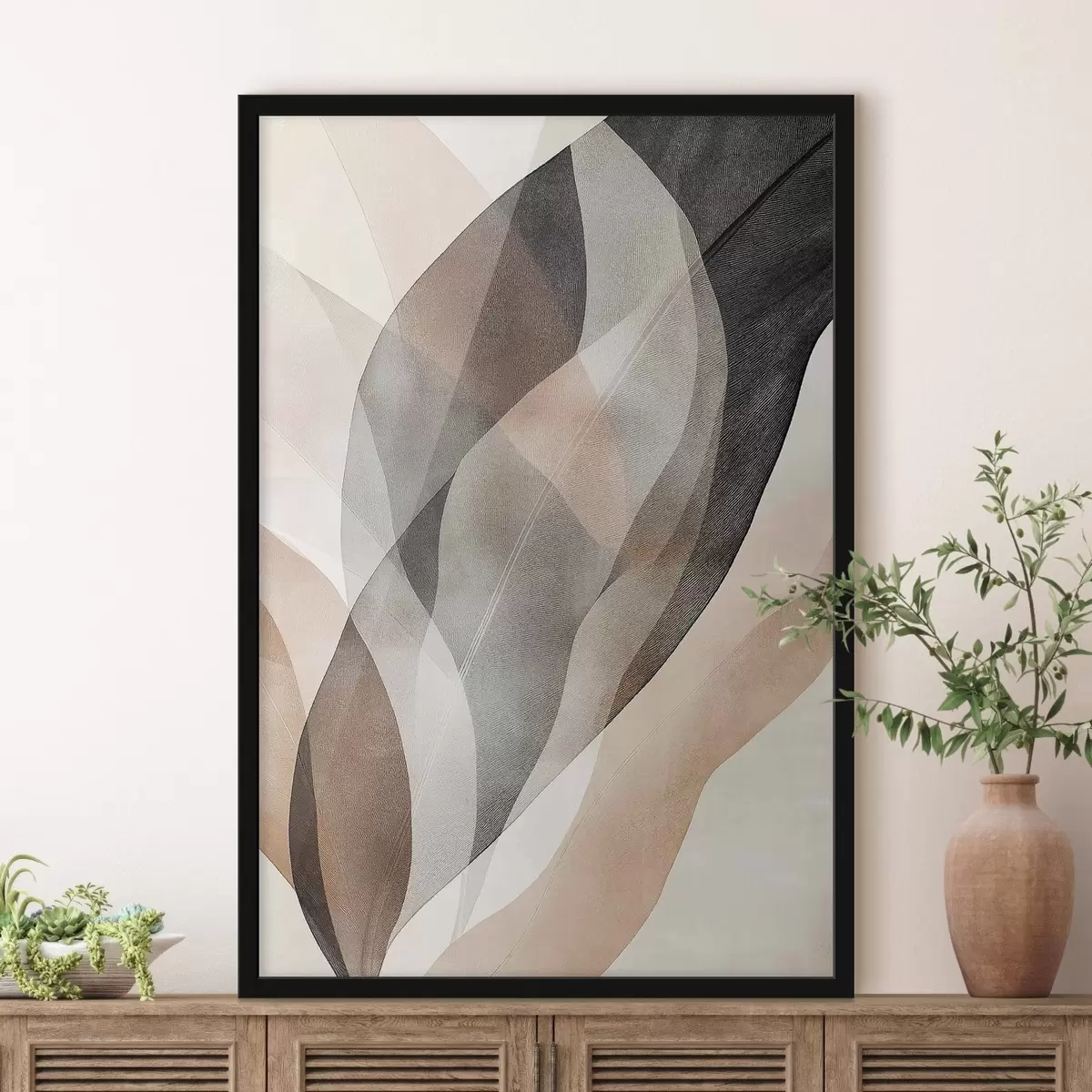 Poster Valuri fumurii contrastante f50755