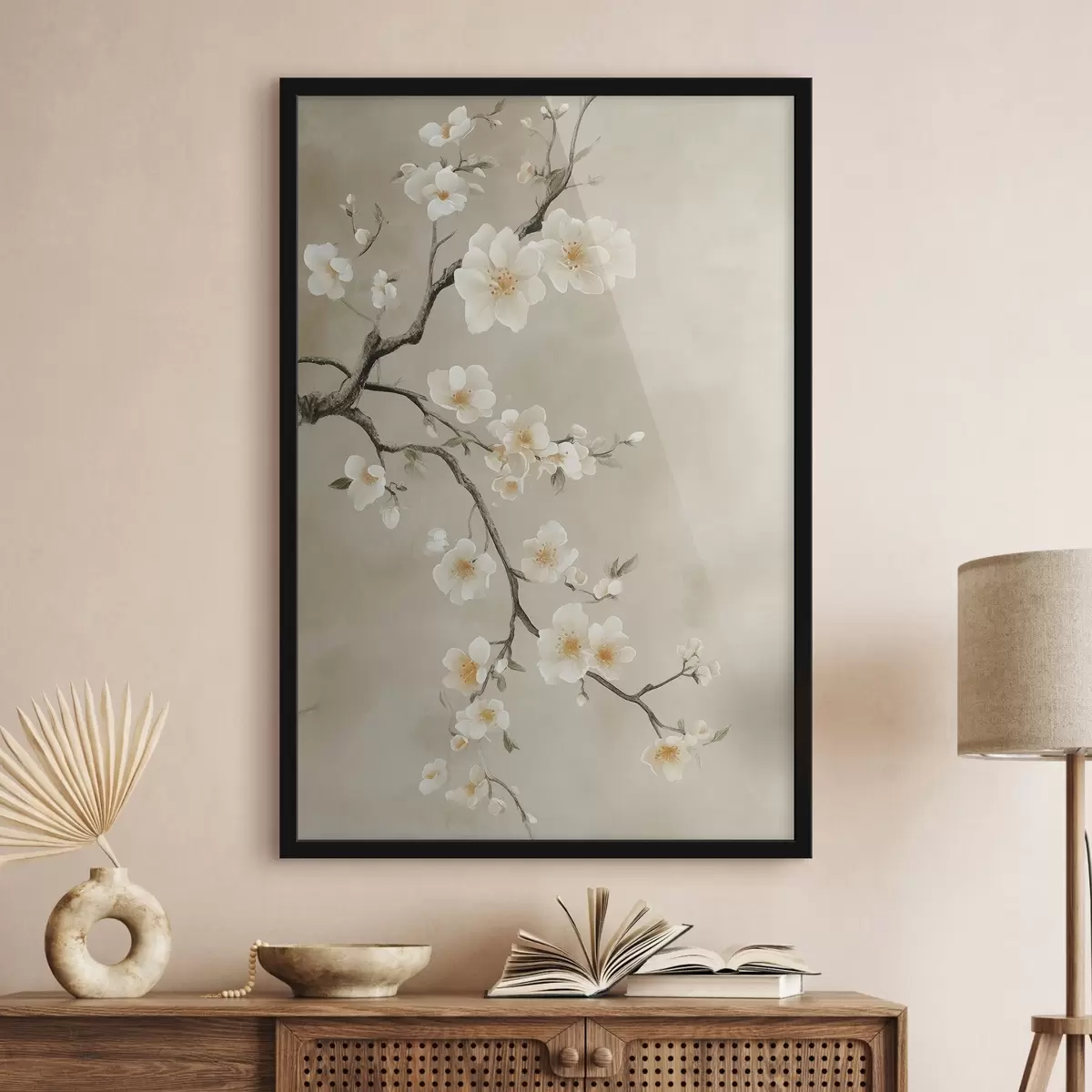 Poster Ramuri albe înflorite f50758
