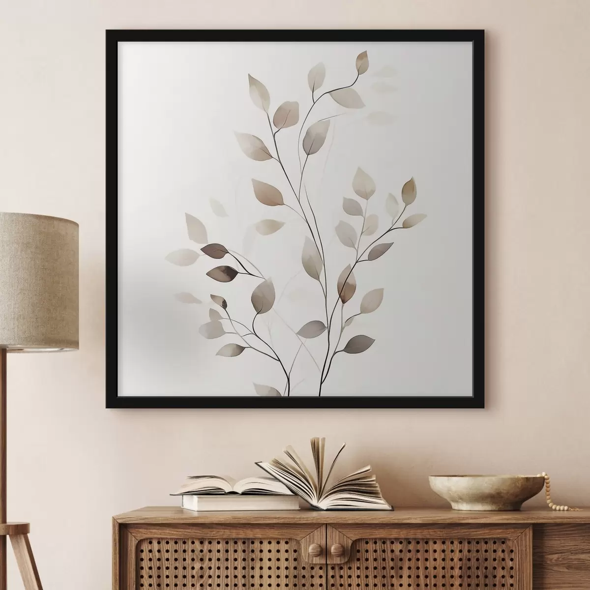 Poster Ramură grafică elegantă f50763