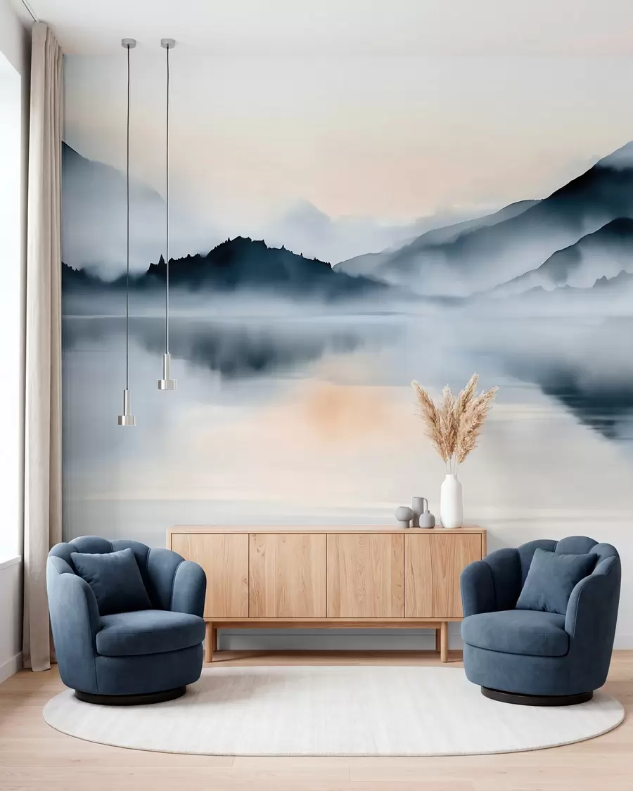 fototapet Lac în acuarelă w10078