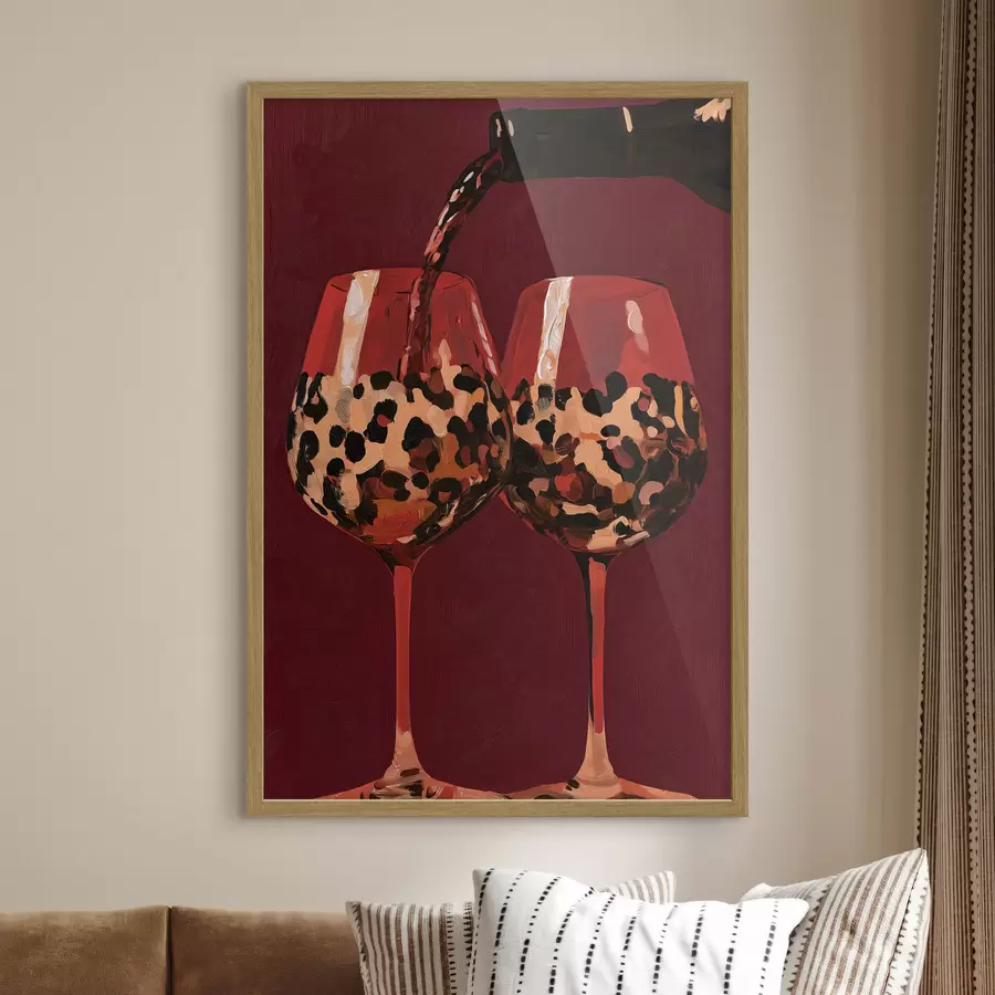 fototapet Două pahare de vin f50900