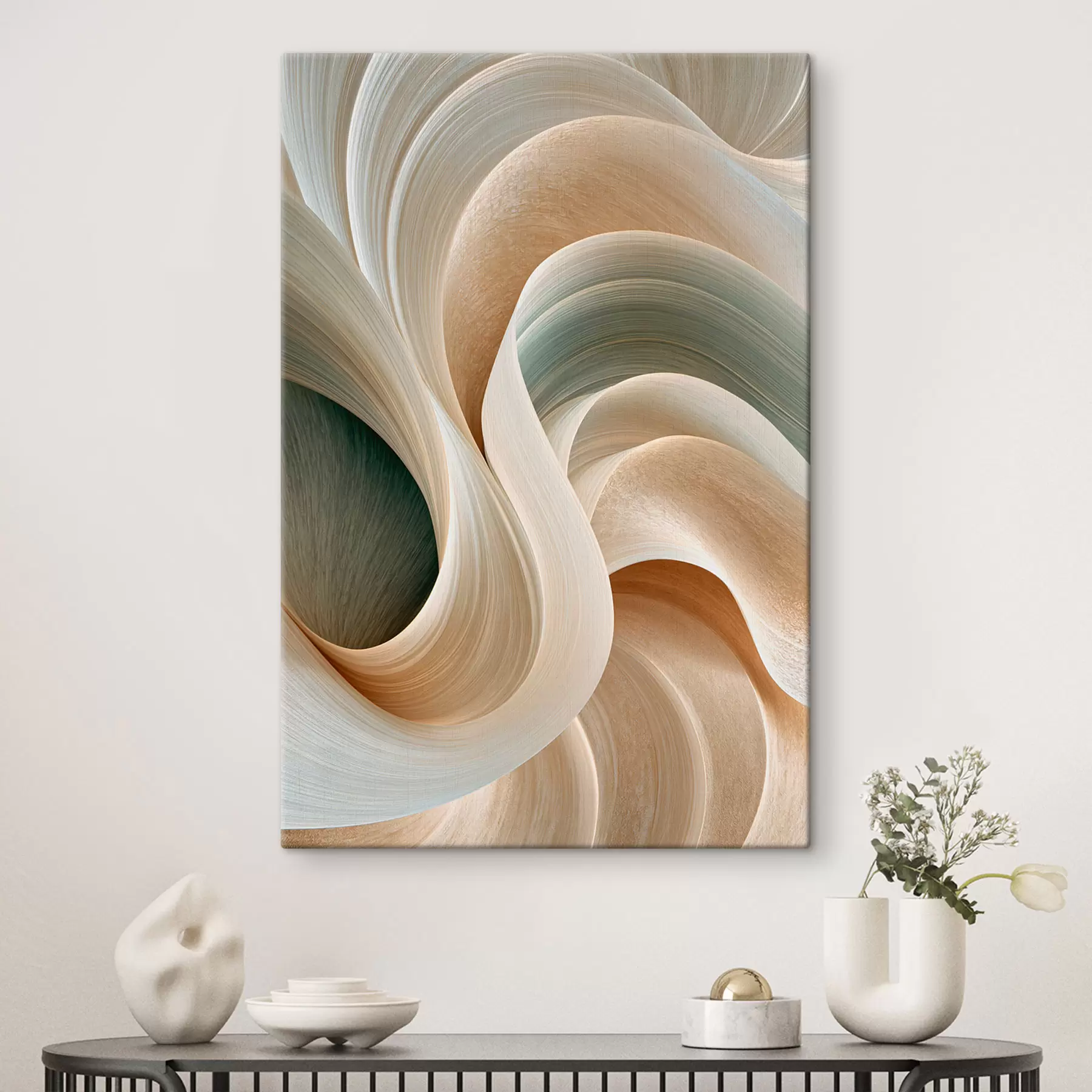 Tablouri Valuri abstracte și delicate s50856
