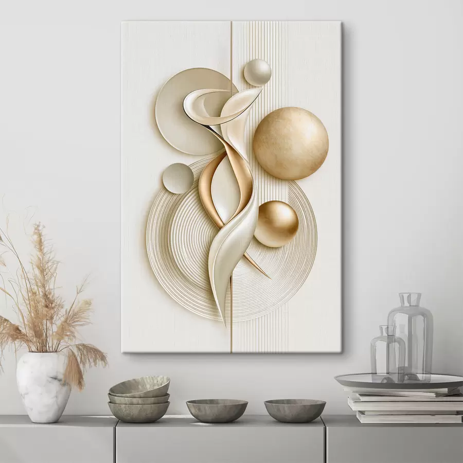 fototapet Figură abstractă cu bile s50860