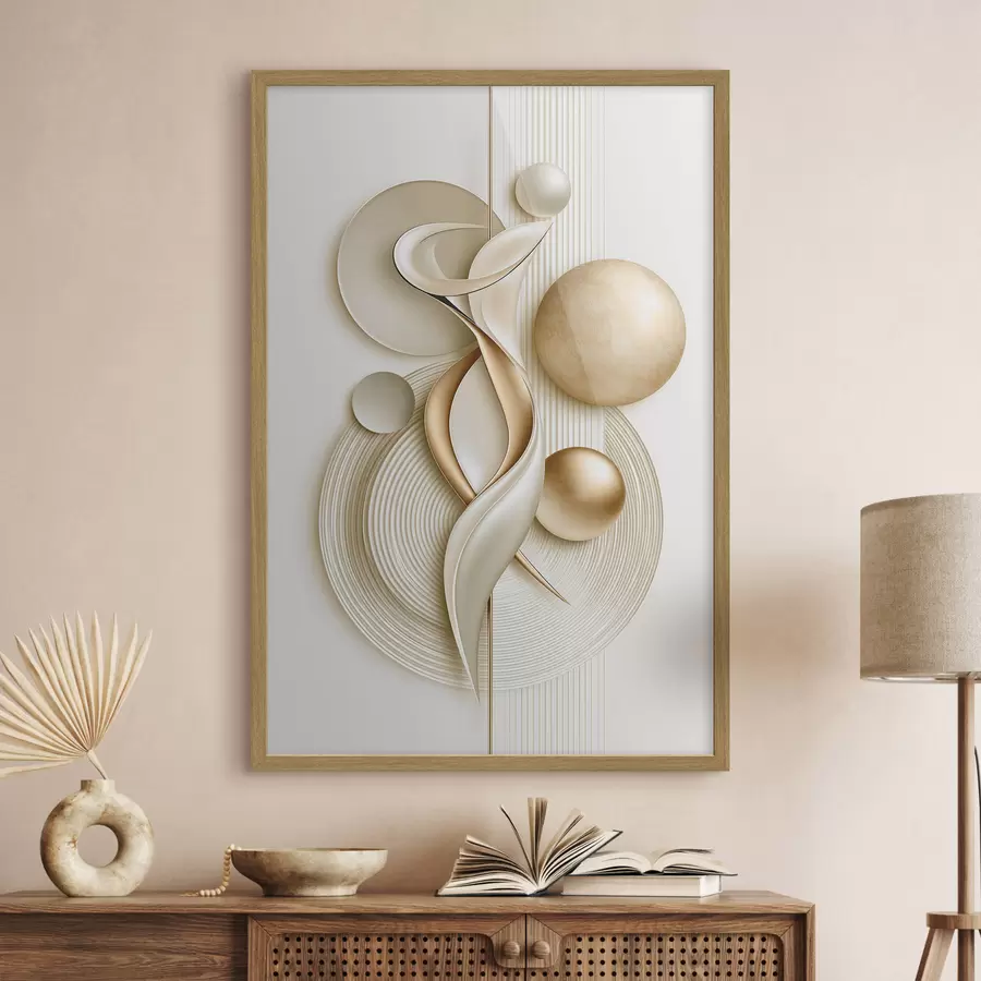 fototapet Figură abstractă cu bile f50860
