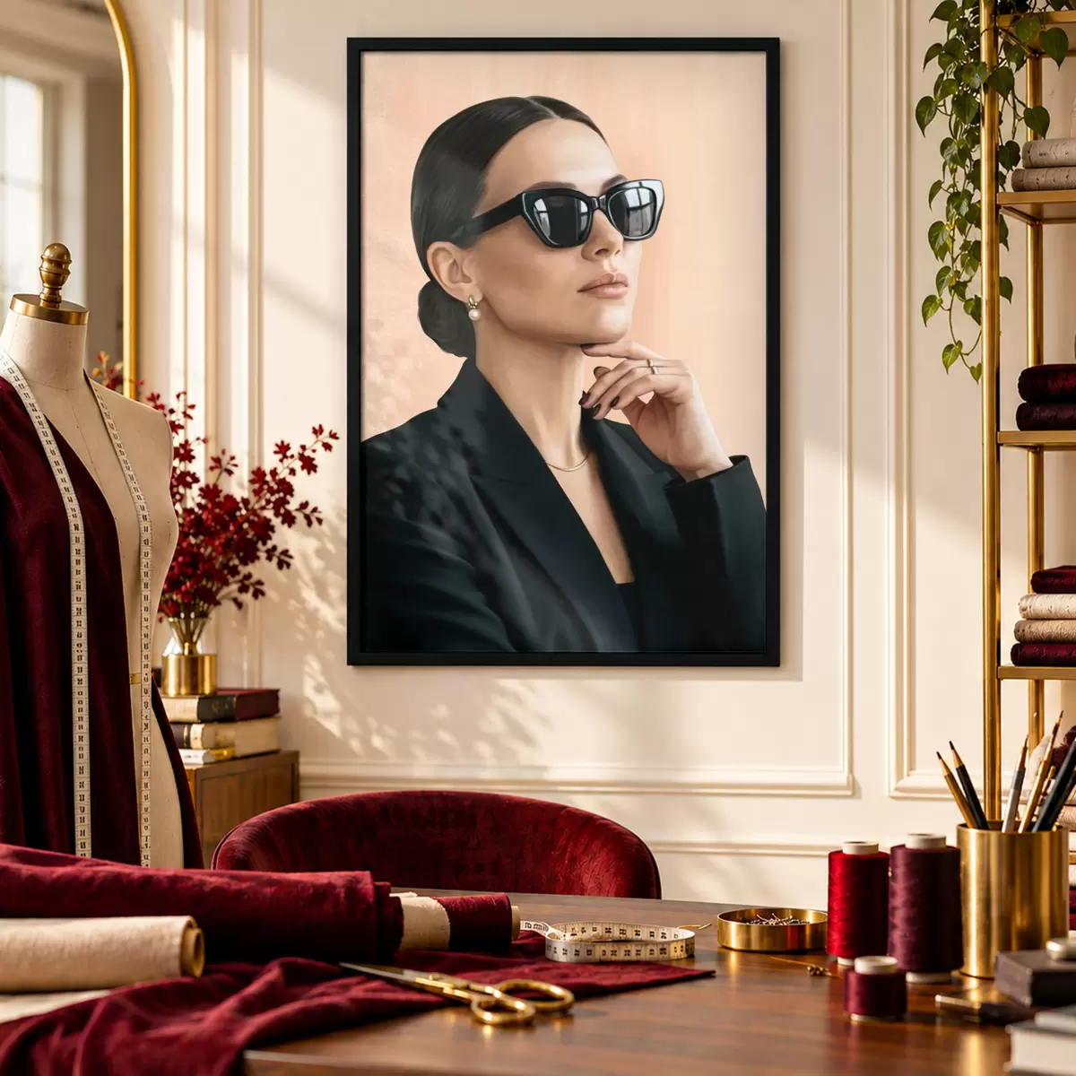 Poster O femeie cu un stil rafinat f50604