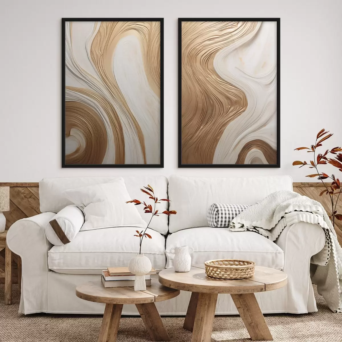 Poster Linii abstracte în formă de vârtej care creează o artă minimalistă modernă, cu textură d31047
