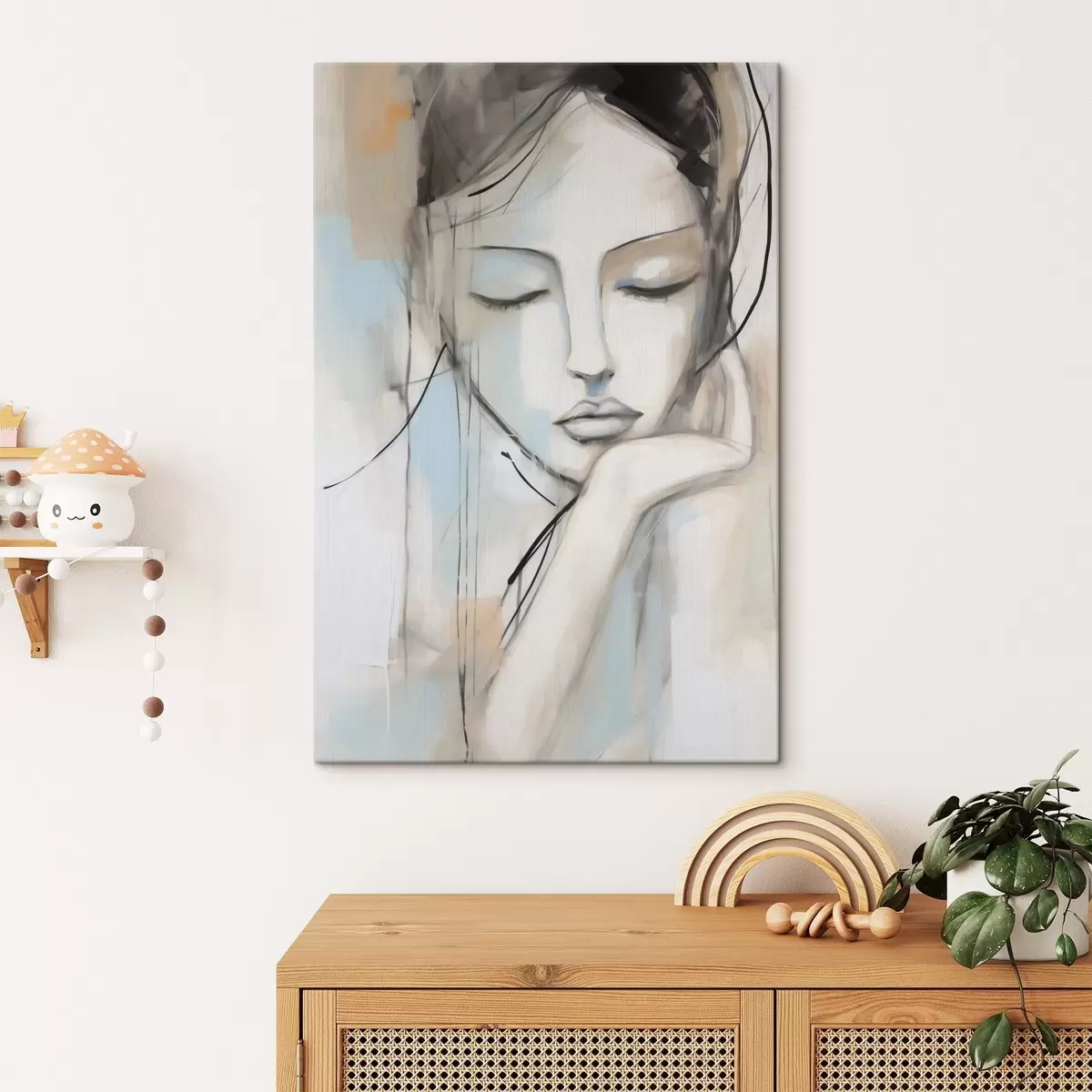 Tablouri Portret abstract, imitație a unui tablou s50980
