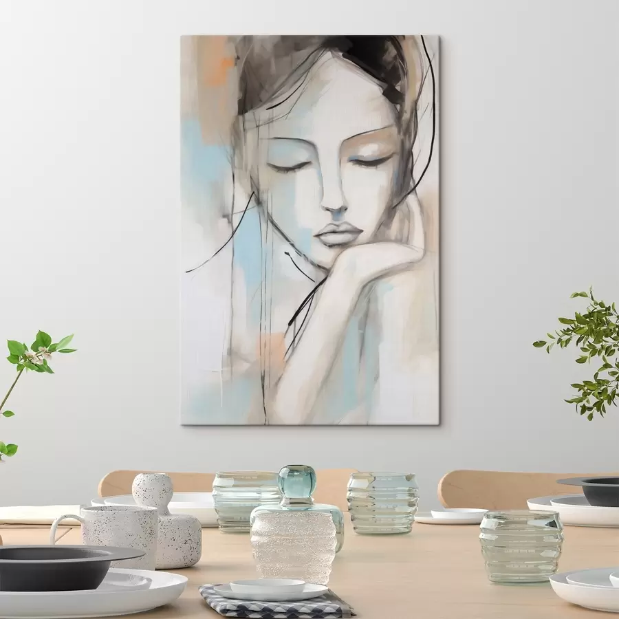 Tablouri Portret abstract, imitație a unui tablou s50980